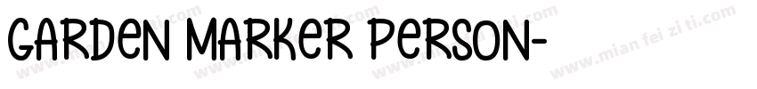Garden marker Person字体转换